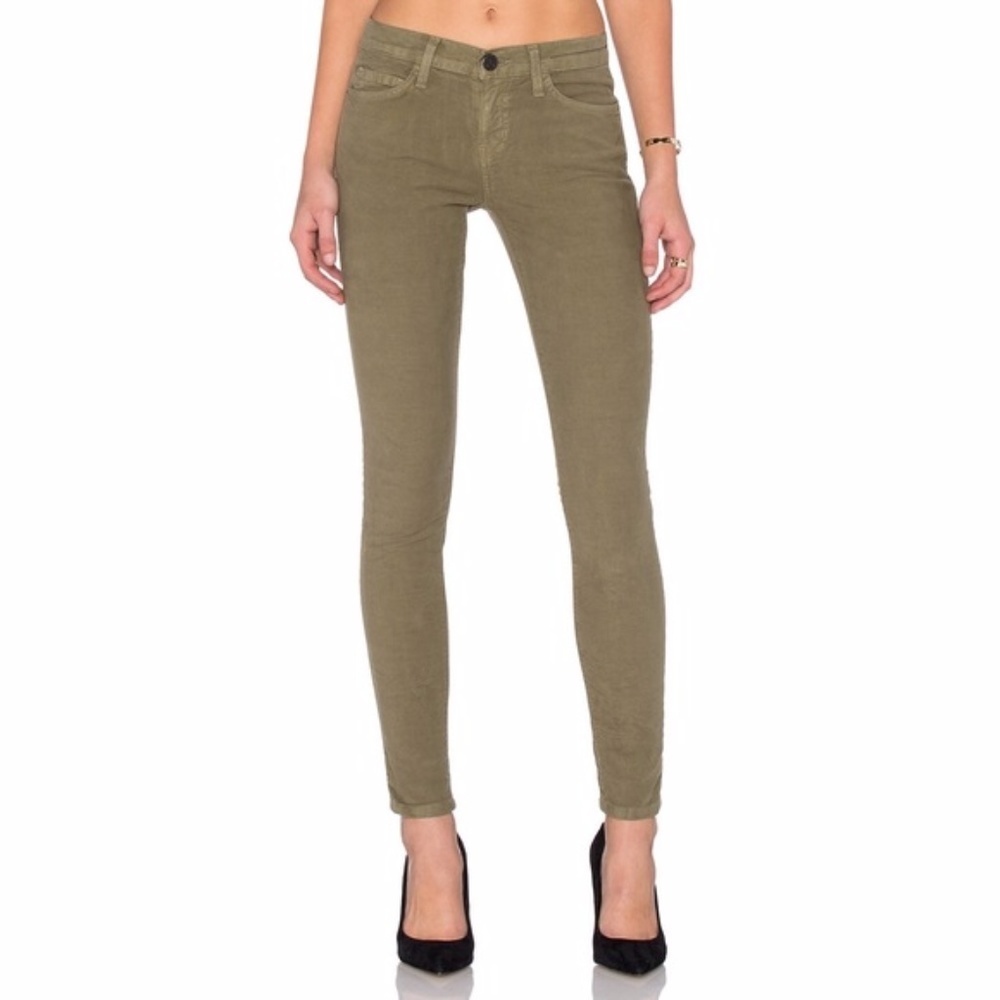 Current/Elliott Army Green "The Ankle Skinny" Jean